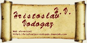 Hristoslav Vodogaz vizit kartica